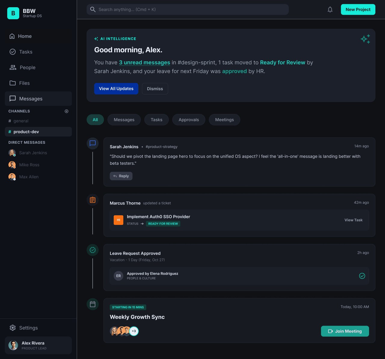 BBW - Startup Operating System