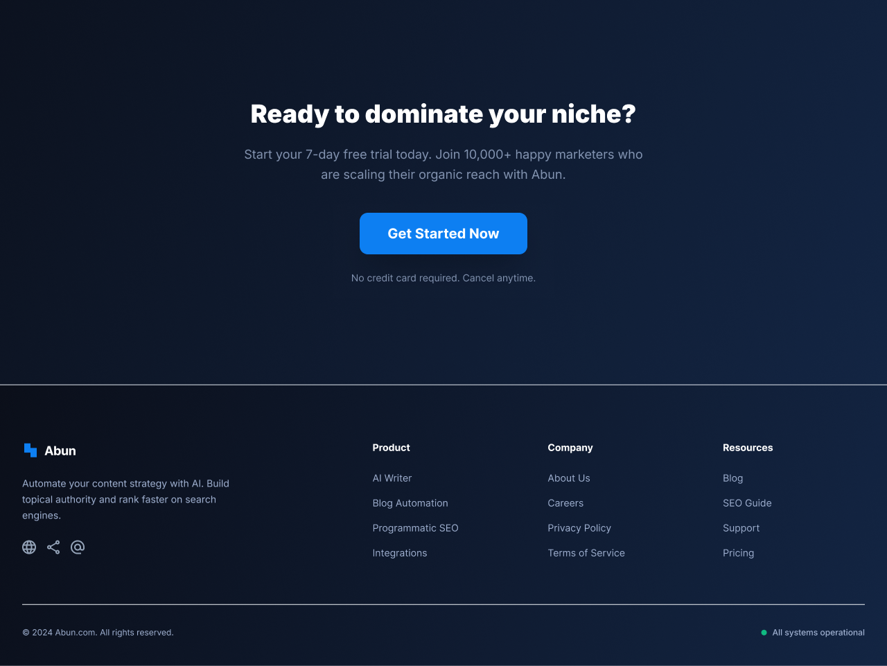 FAQ + Final CTA / Footer Screen Showcase 1
